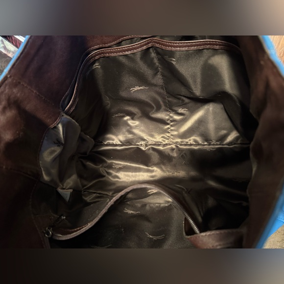 Longchamp Blue Leather 3-D shoulder bag 3D - Picture 7 of 10